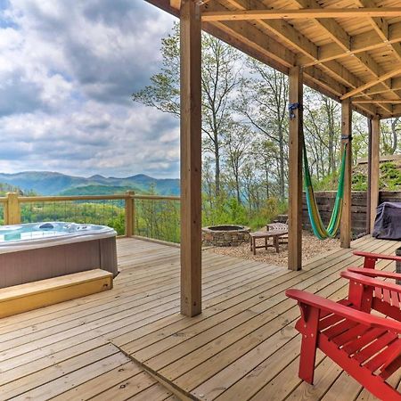 Elevated Cabin Bordering Smoky Mountain Natl Park Bryson City Exterior photo