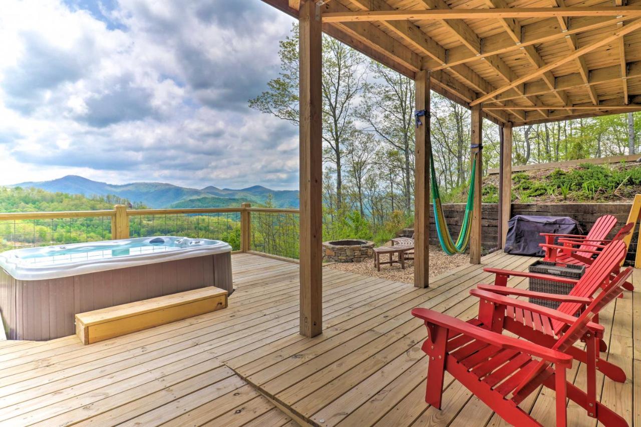 Elevated Cabin Bordering Smoky Mountain Natl Park Bryson City Exterior photo