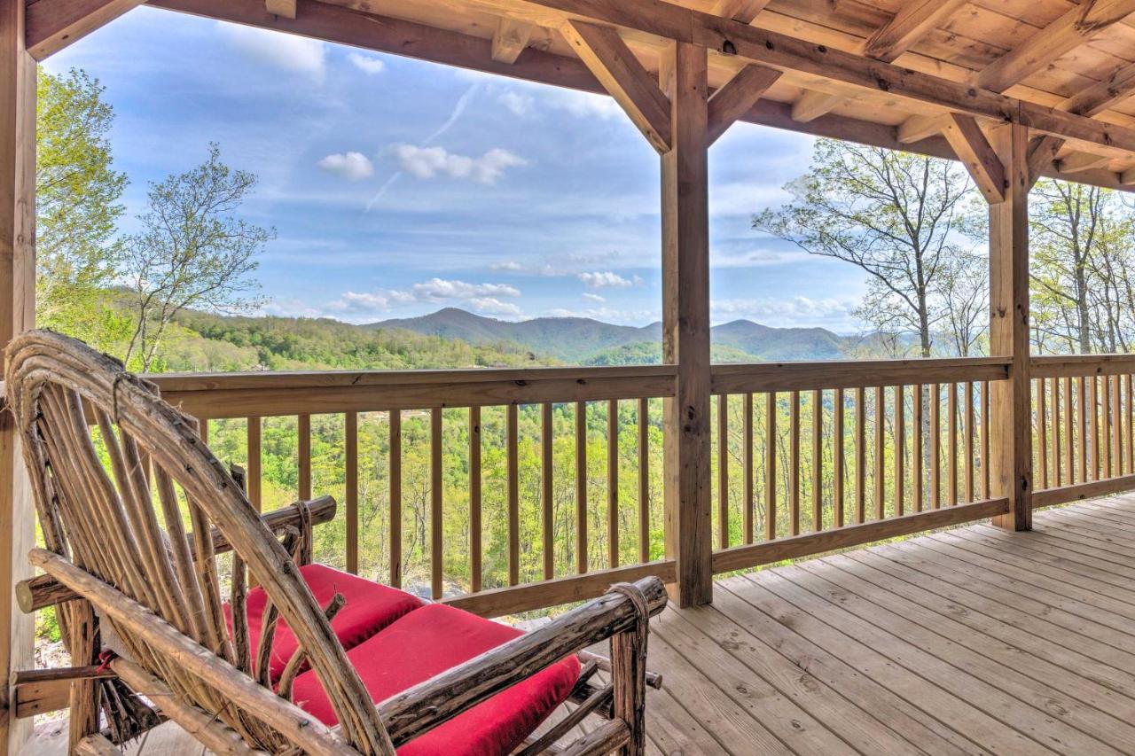 Elevated Cabin Bordering Smoky Mountain Natl Park Bryson City Exterior photo
